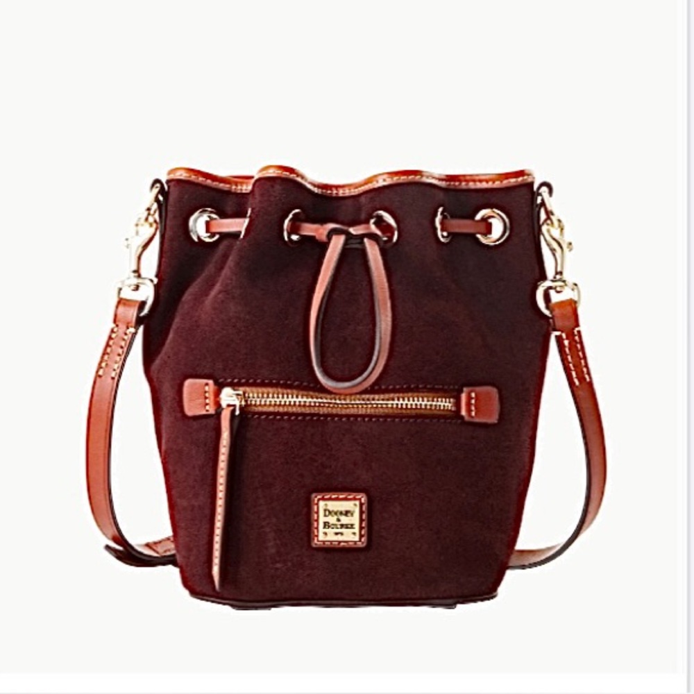 Suede Small Drawstring Crossbody